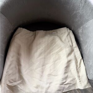 Chic Beige Pinstripe Skirt